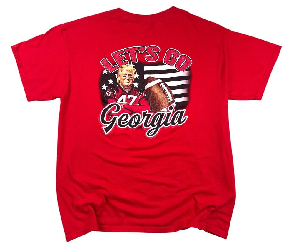 Georgia Bulldogs Donald Trump T-Shirt Men's Large MAGA NCAA 47